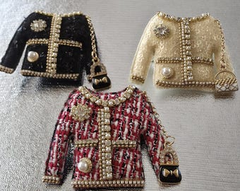 Vintage  Jacket Style Brooch. Sold separately