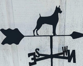 The Lazy Scroll Moose Roof Mounted Weathervane Black