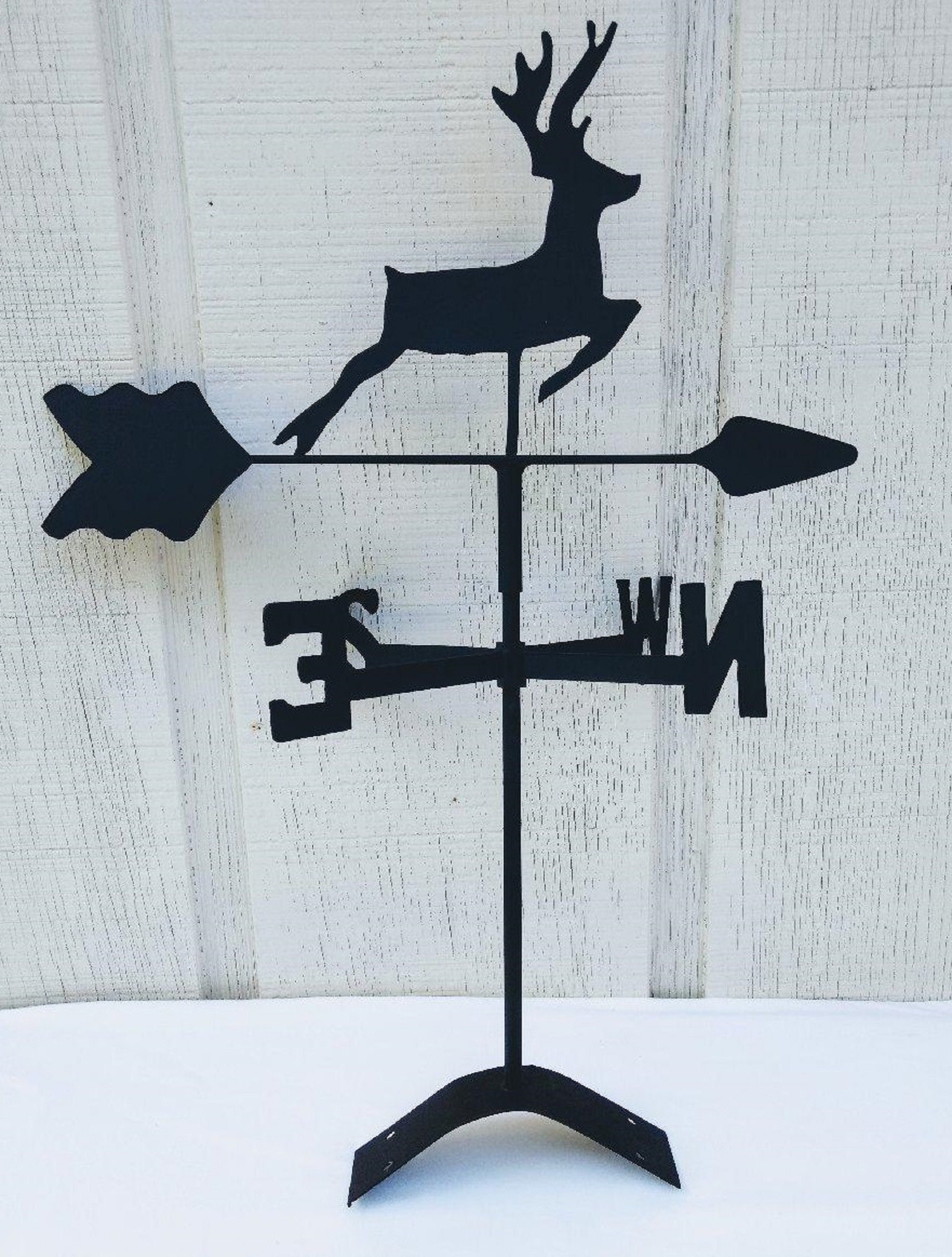 The Lazy Scroll Ground Mount Decorative Black Wrought Iron Look