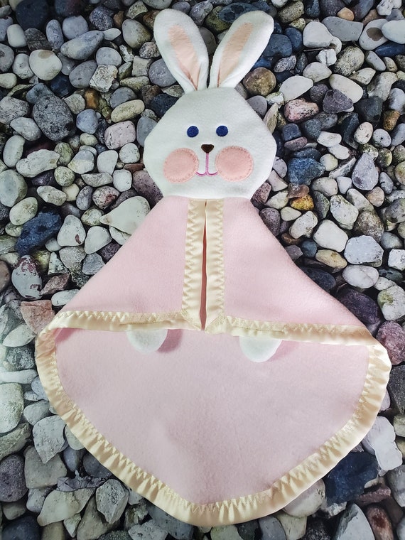 pink bunny security blanket