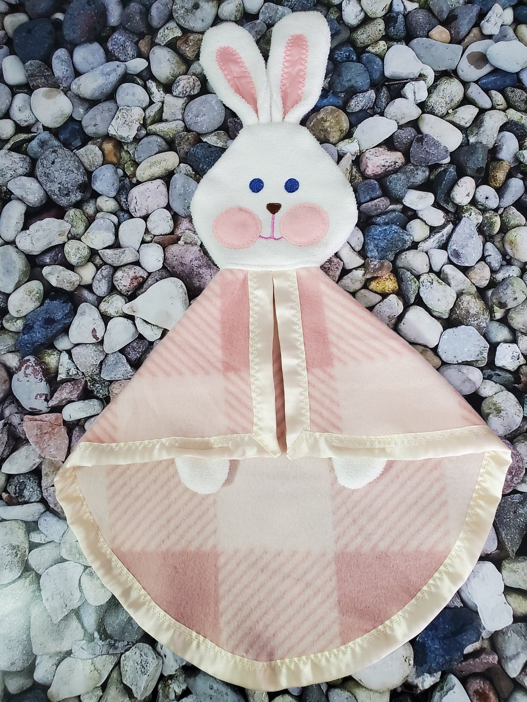 Pink bunny security blanket new arrivals