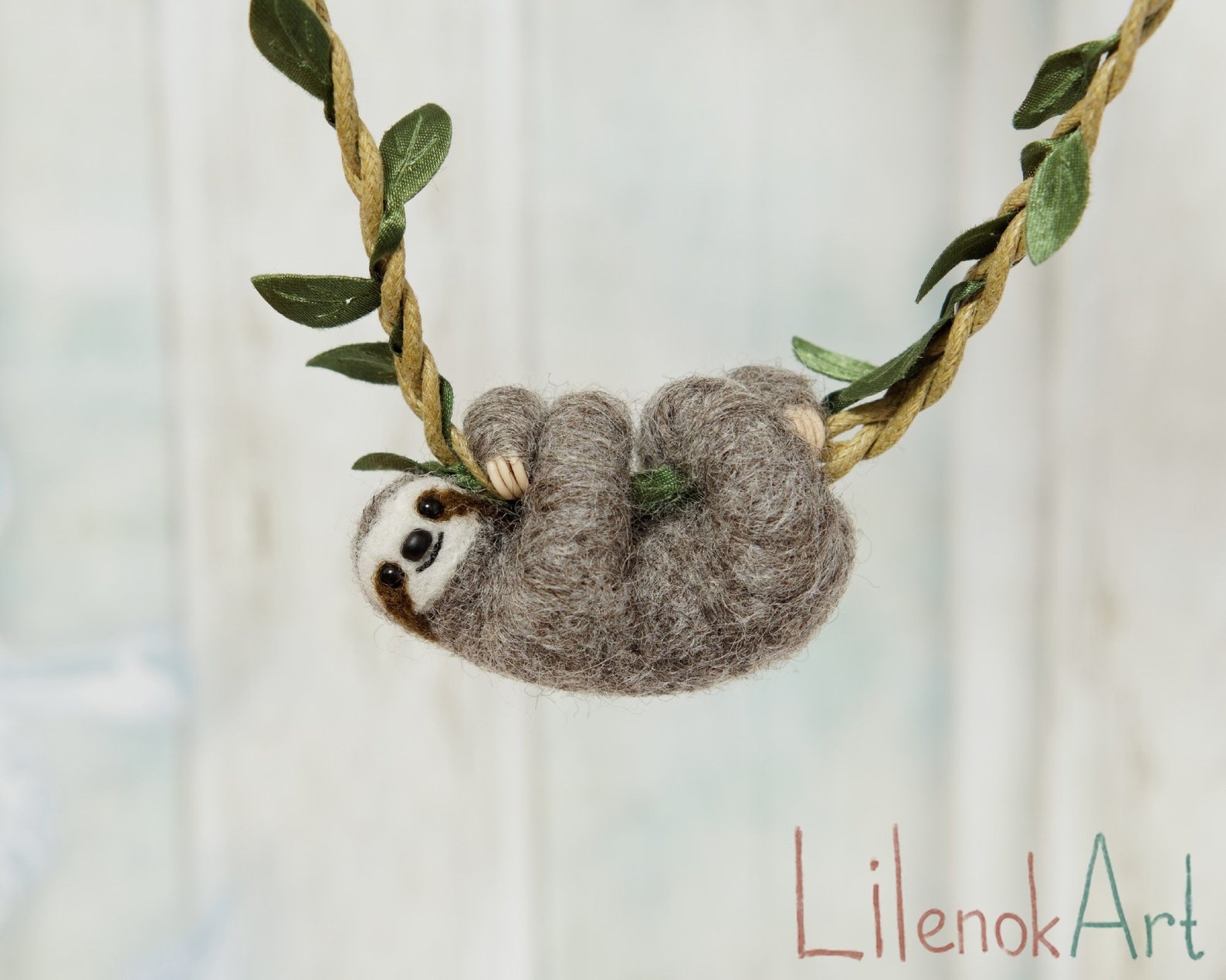 Sloth necklace Cute sloth pendant Sloth jewelry Baby sloth | Etsy