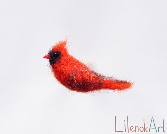 Broche Cardinal Rouge Broche Oiseau Cardinal Rouge Cardinaux Mini Oiseaux Cadeaux De Cardinal Rouge Bijoux Rouge Cardinal Cardinal Art Bijoux