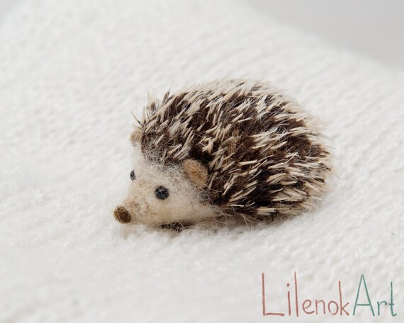 Hedgehog Pin Felt Hedgehog Jewelry Felted Hedgehog Brooch Etsy