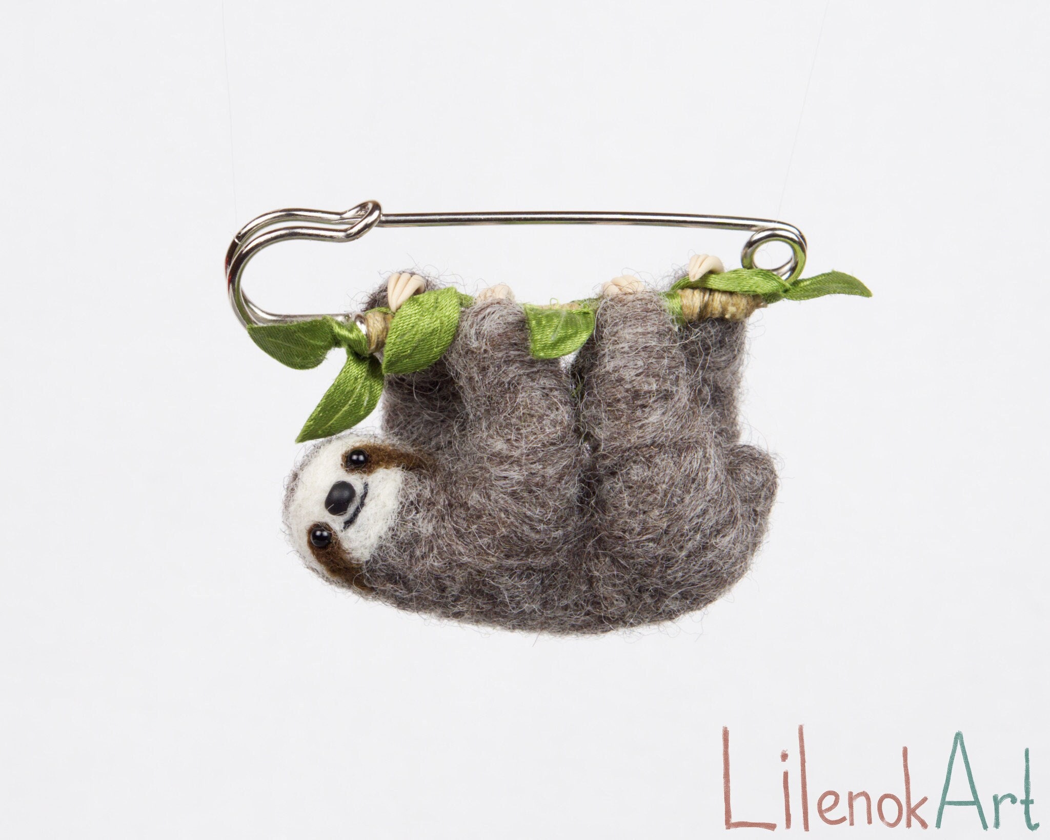 Sloth Brooch Felt Brooch Felt Sloth Pin Hanging Sloth Cute Etsy Sloth Brooch Felt Brooch Felt Sloth Pin Hanging Sloth Cute Etsy