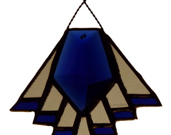 Art Deco Style Stained Glass Suncatcher