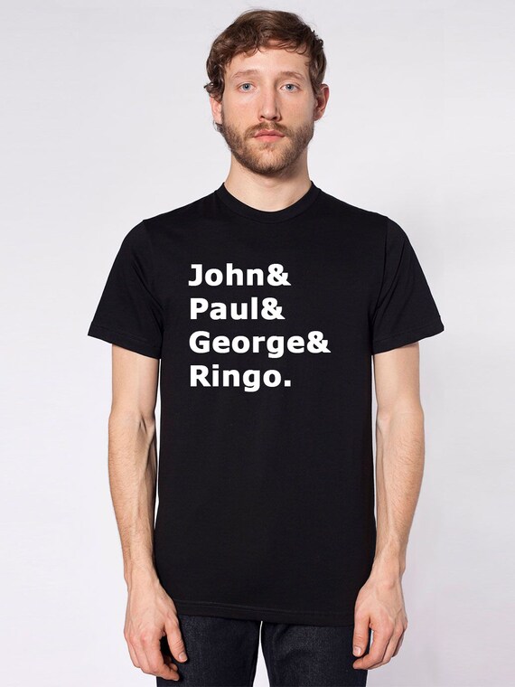 Items similar to BEATLES John Paul George Ringo T-Shirt on Etsy
