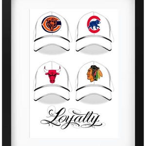 Chicago Sports Team Loyalitätsdruck, Bären, Cubs, Bulls, Blackhawks