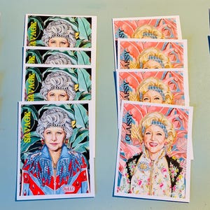 Paquete de 4 postales de Gucci de Golden Girls. Rose, Dorothy, Blanche y Sophia