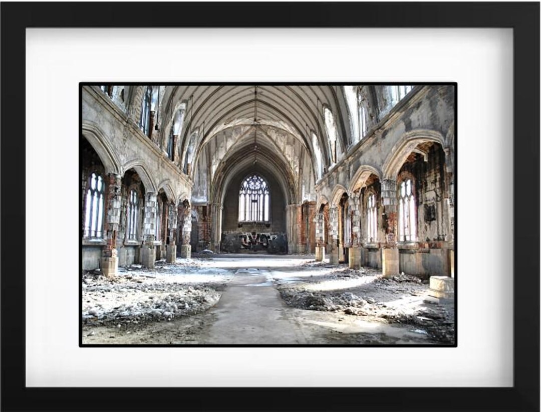 Abandoned Church Detroit Gothic Architecture Historic Building Urban ...
