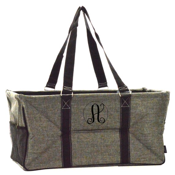 Large utility tote charcoal crosshatch hot sale