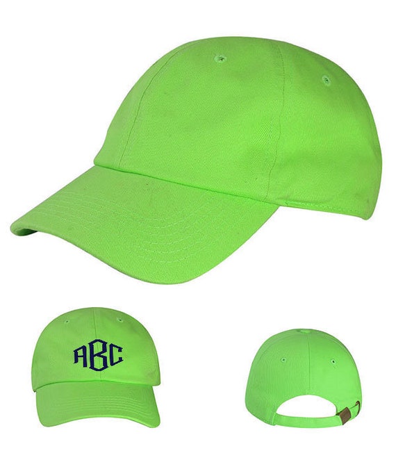 lime green ball cap