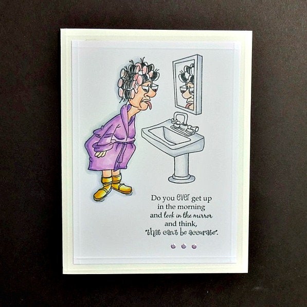 Funny Old Lady Birthday Wishes Funny Old Lady Card All Occasion Humor Birthday For | Etsy