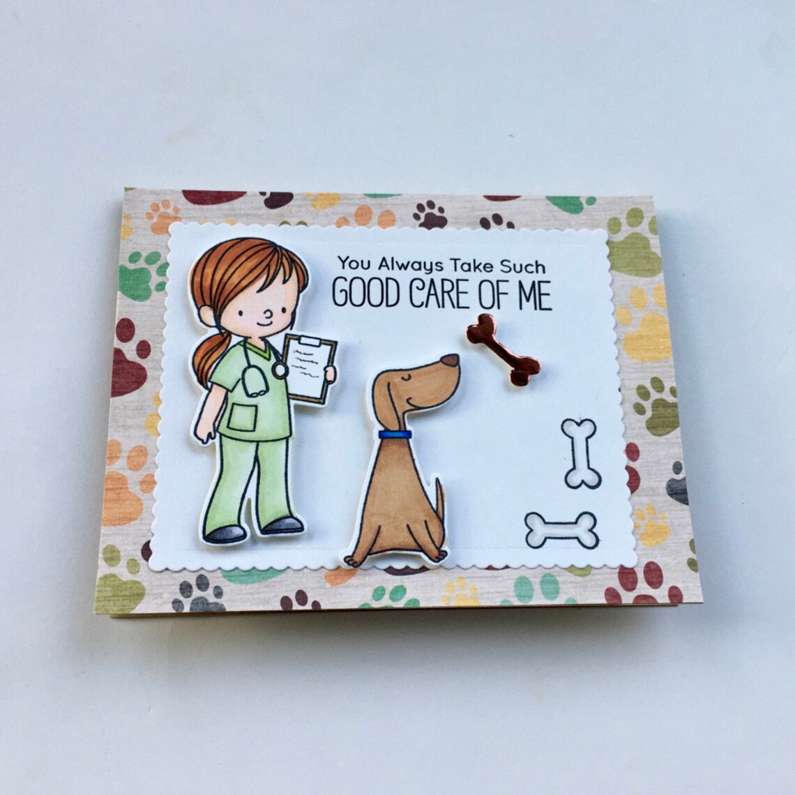 Thank You card to Veterinarian To Doctor Nurse Staff Happy Etsy