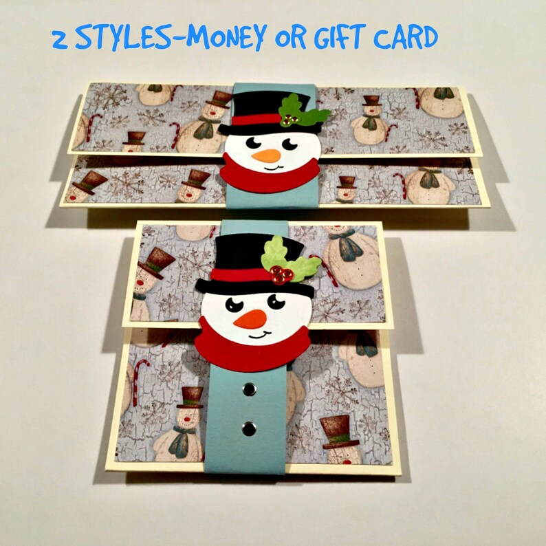 Christmas Money Holder Gift Card Holder Holiday Cash Etsy