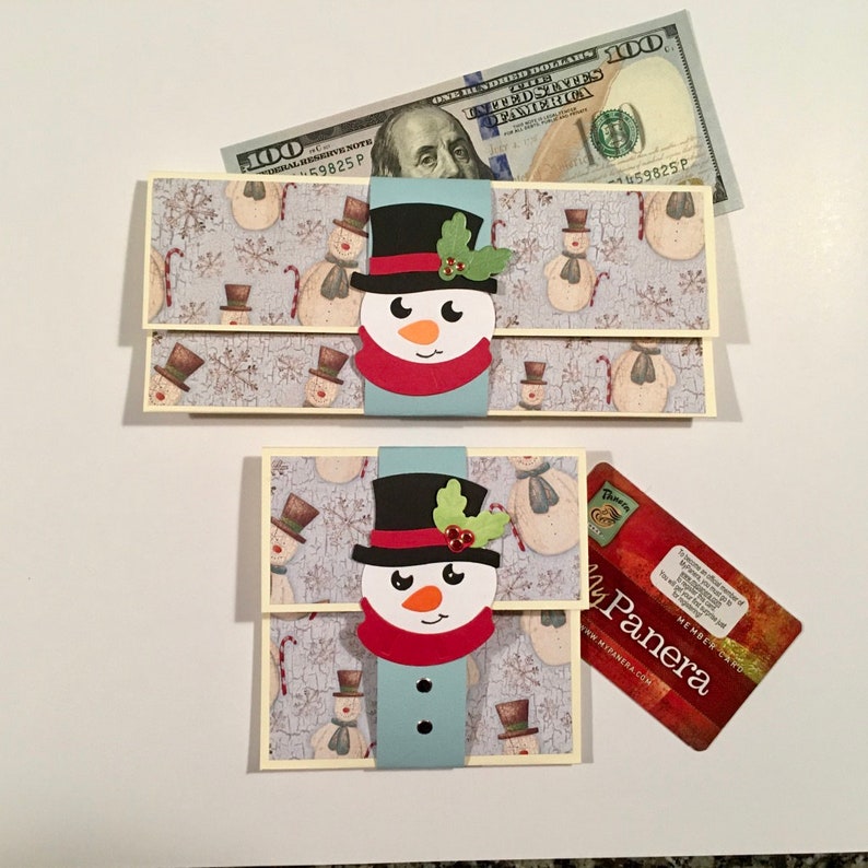 Christmas Money Holder Gift Card Holder Holiday Cash Etsy
