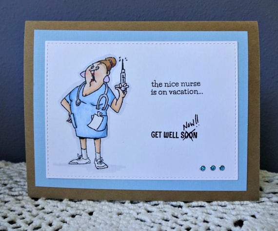 Onwijs Krijgen goed humor verpleegkundige kaart grappige | Etsy QH-66