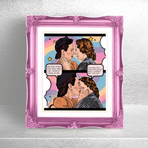 Mildred et Gwendolyn, Ratched inspiré Somerset Velvet Giclée Print, Fine Art Print