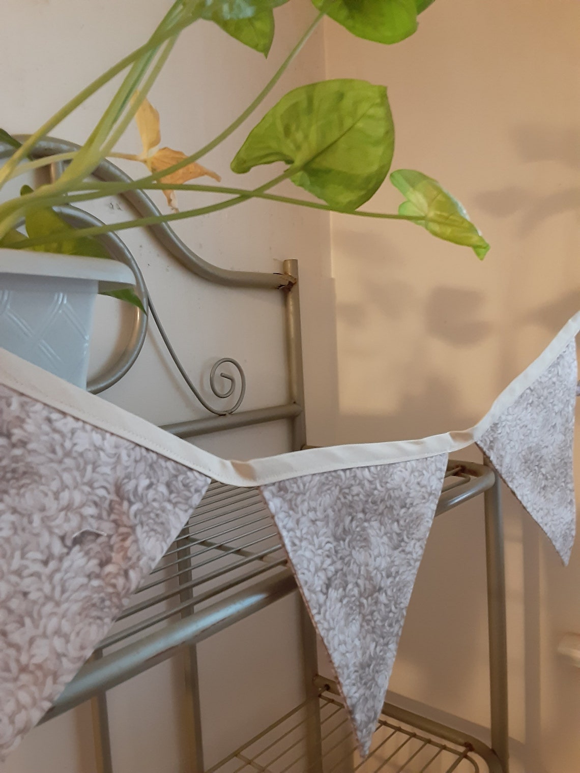 Blush Flag Garland/5 Flag Bunting/flag Garland /home Decor/wall Decor