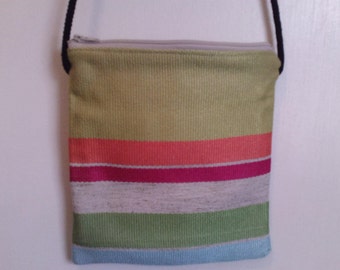 Stripe  Crossbody bag, Multi Color Crossbody, Crossbody Bag, Bag, Purse, Pocketbook, Unique Bag, Teen Crossbody Bag,