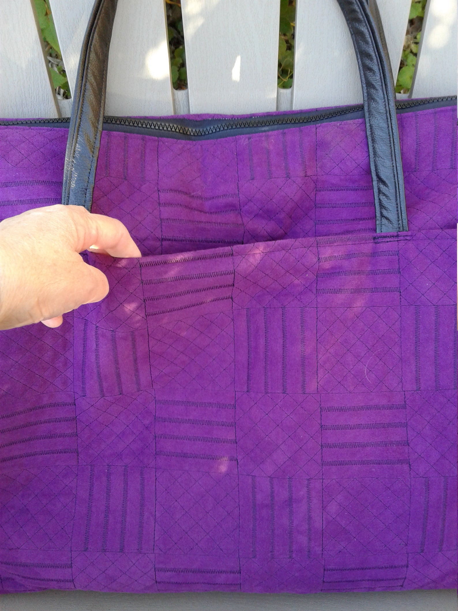 Purple Tote Bag Travel Tote Magenta Weekender Tote Bag Etsy