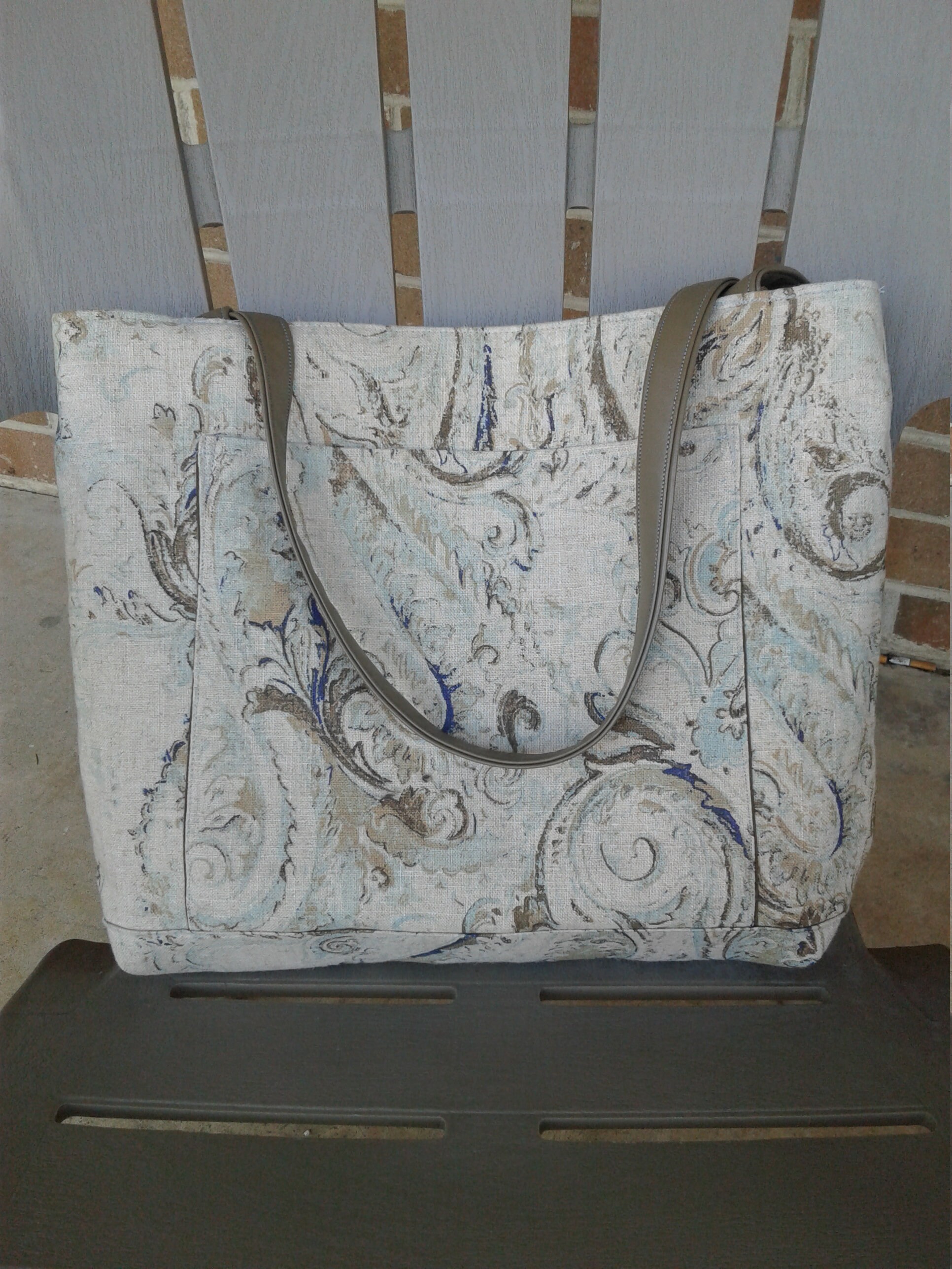 paisley tote bag