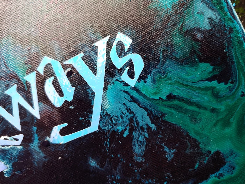 Harry Potter Dealthy Hallows Always abstract inspired painting