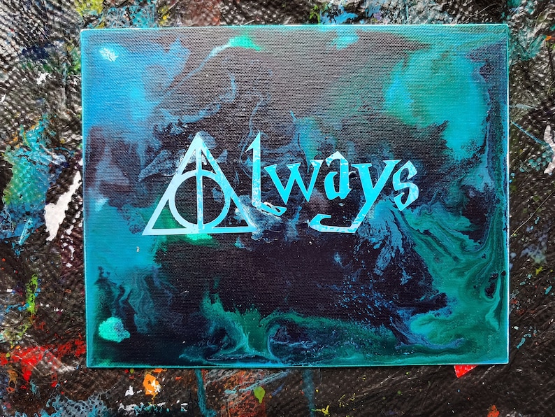 Harry Potter Dealthy Hallows Always abstract inspired painting