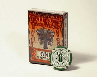 Oni Playing Cards + “Wealth & Fortune” Poker Chip