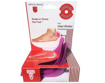 Achilles Shield Thin Heel Blister Protection by Vertical Insoles 1 Pair