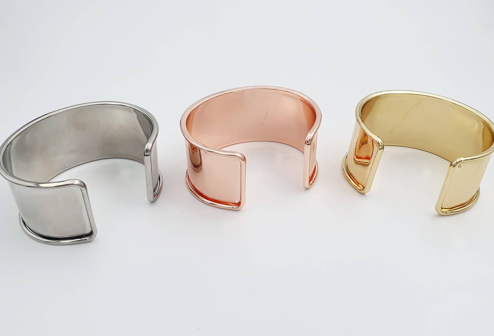 35mm Wide Edged Cuff Bracelet Blank Etsy