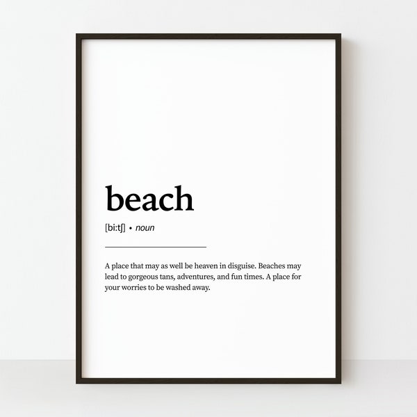 Beach Word Art Etsy