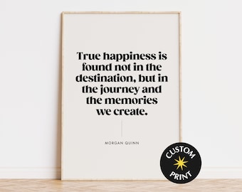 Personalised Quote Wall Art Print, Custom Text Print Wall Art, Positive Affirmation Poster Home Decor,