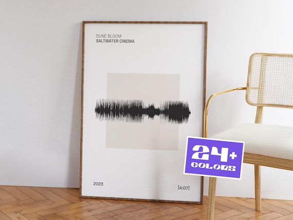 Personalized Song Soundwave Art Print: Custom Music Poster - Digital Download