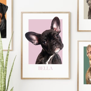 Custom Pet Portrait, Personalised Dog Portrait From Photo, Custom Cat Illustration Print, PRINTABLE Pet Remembrance Gift | Digital Download