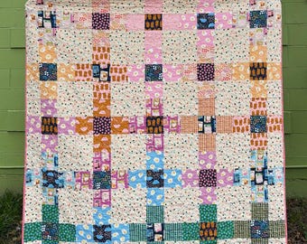 Layer Cake Nine Patch Quilt Pattern - Beginner Friendly (PDF Download)