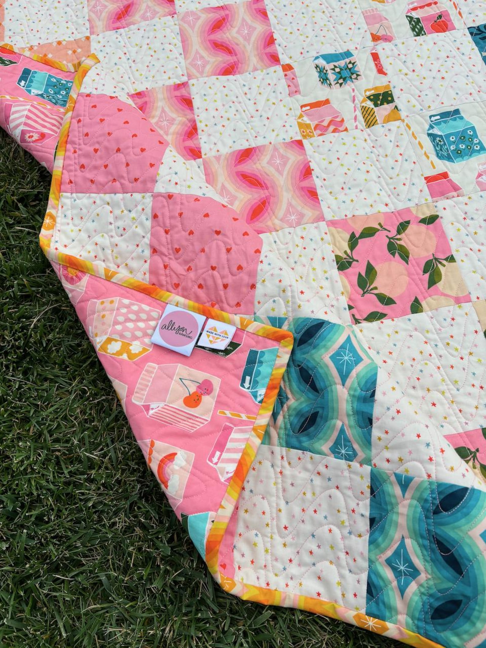 Layer Cake Squared Quilt Pattern - PDF Download - Layer Cake Quilt ...