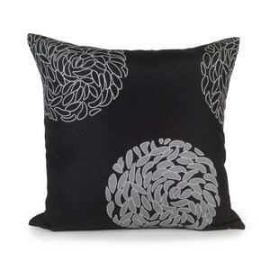 Greyish Off White and Black Pillow, Throw Pillow Cover, Decorative Pillow Cover, Cushion Cover, Pillowcase, Patterned Pillow, Cotton Blend