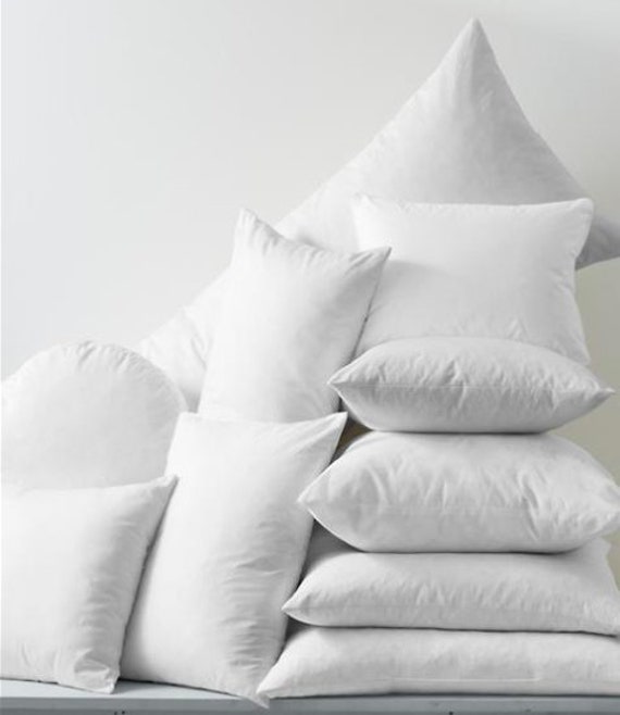 Pillow Inserts, Down Pillow Inserts, Indoor and Outdoor Pillow Inserts,  Pillow Inserts Sustainable, Pillow Insert 16x16, Cotton & Polyester 