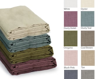 Linen Flat Sheet, Custom size flat bed sheets for all sizes, Full, Twin, Queen, King size, linen sheets, flat sheet natural linen