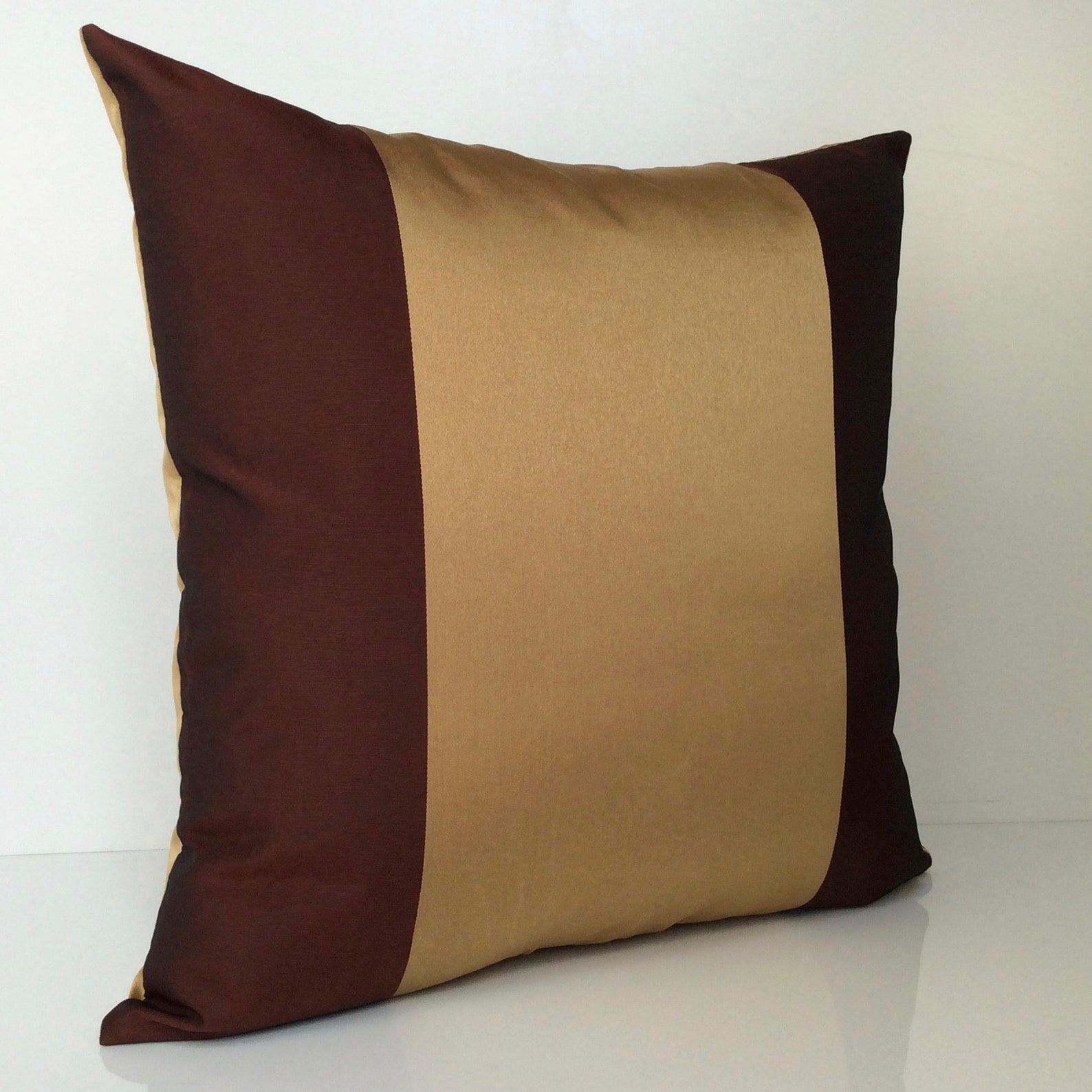 Burgundy and Gold Pillow Striped Pillow Throw Pillow Covers Etsy