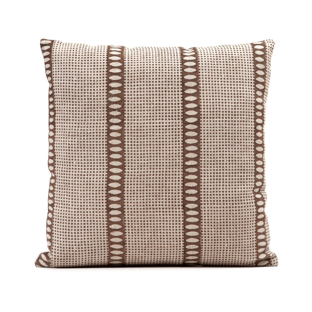 Bastideaux Nairobi Cinema in Coffee Linen Pillow Cover, Designer