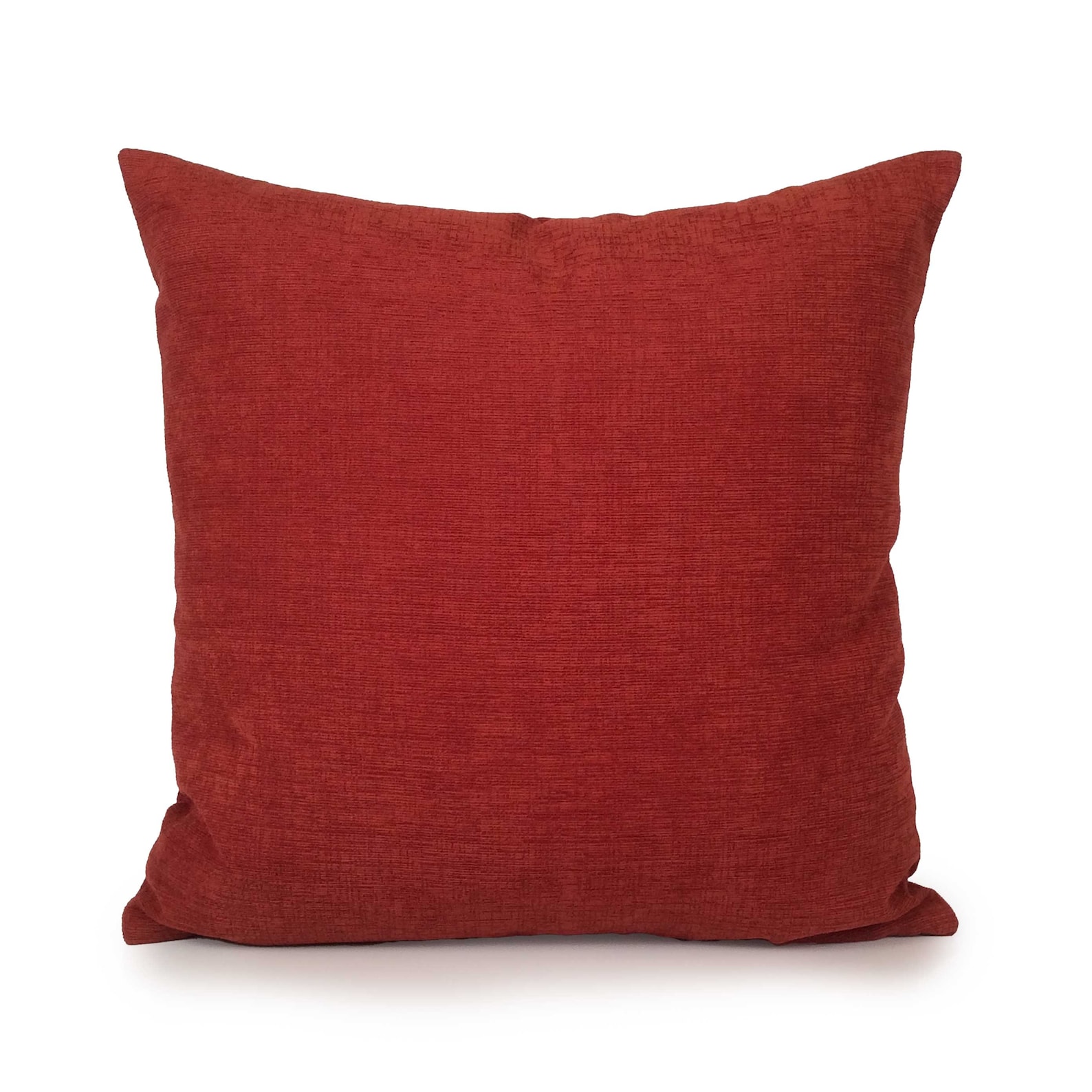 Deep Orange Red Pillow Cover Throw Pillow Cover Decorative Etsy