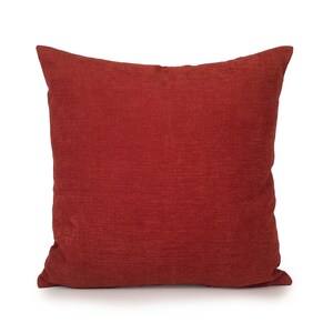 Deep Orange red Pillow Cover, Throw Pillow Cover, Decorative Pillow Cover, Cushion Cover, Pillowcase, Accent Pillow, Velvet Pillow Covers