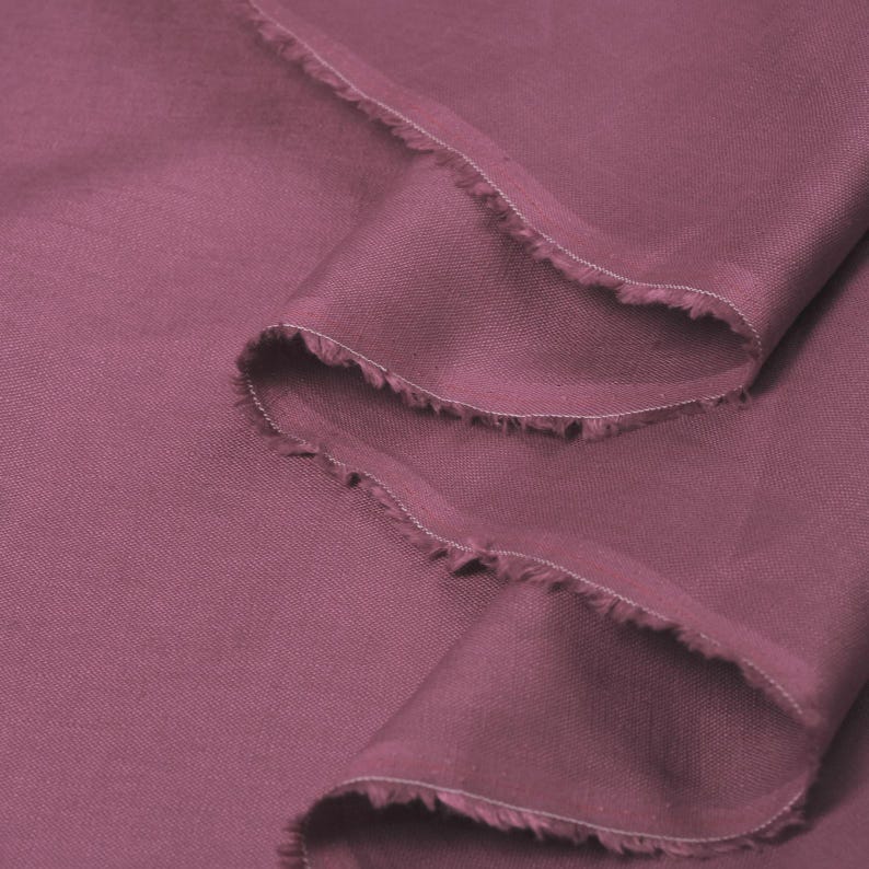 Lavender Linen Fabric by the Yard – Washed 100% Flax Linen for Clothing, Curtains & Home Decor | Medium Weight image 11
