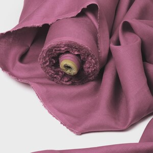 Lavender Linen Fabric by the Yard – Washed 100% Flax Linen for Clothing, Curtains & Home Decor | Medium Weight image 12