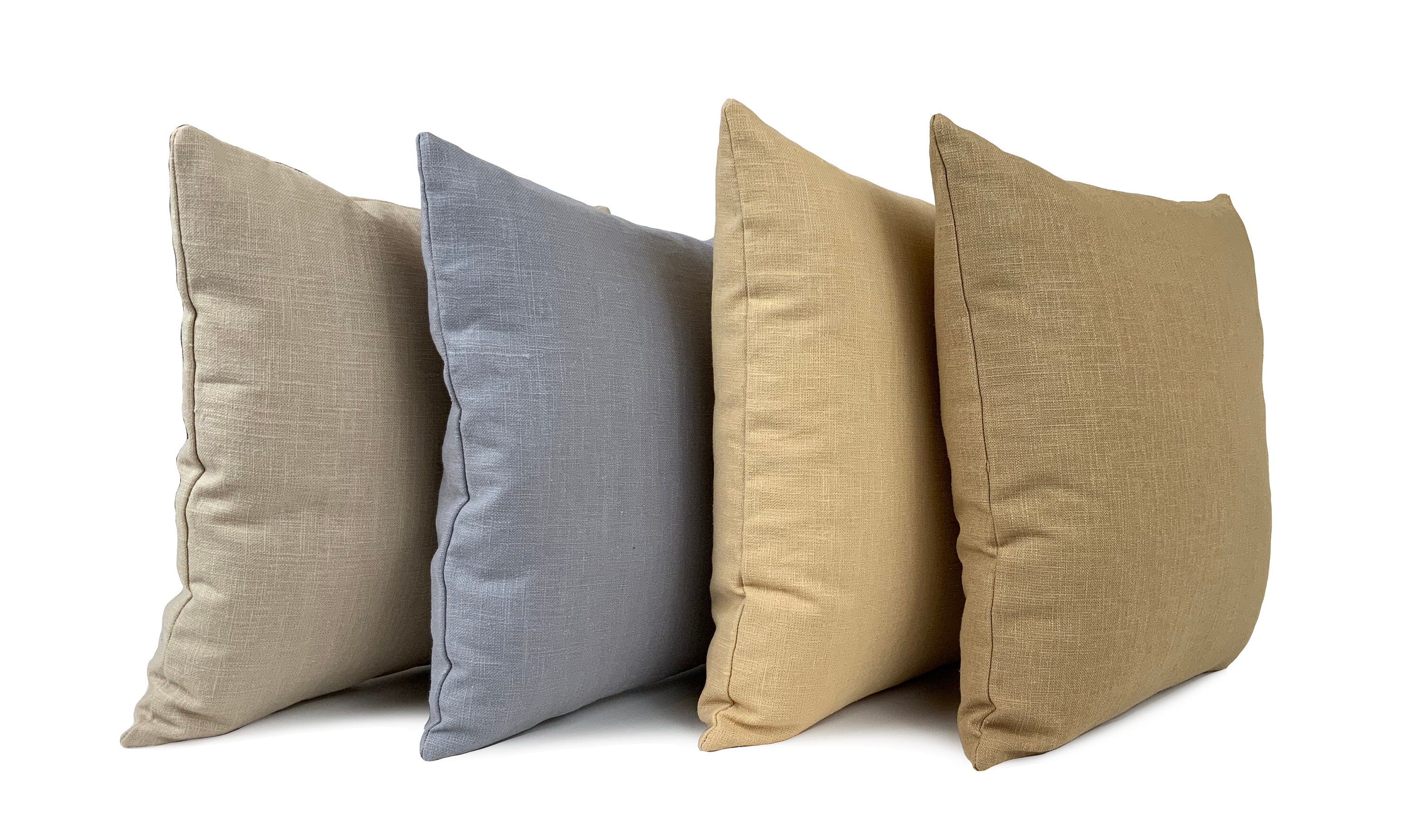 Multicolor Linen Decorative Pillow Cover Natural Linen Etsy