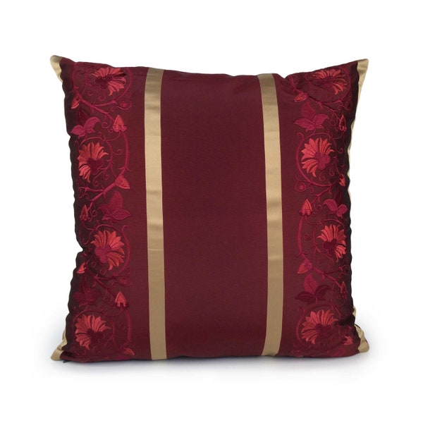 Burgundy Pillow Etsy
