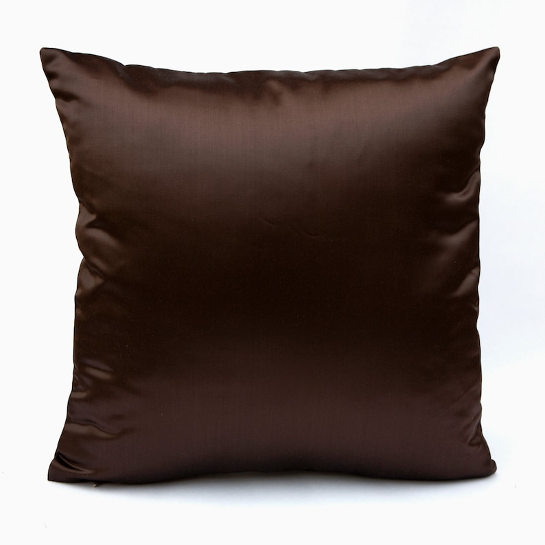 Dark Brown Pillow Throw Pillow Cover Decorative Cushion Etsy