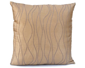 Light Beige (Tan) Pillow, Throw Pillow Cover, Decorative Pillow Cover, Cushion Cover, Pillowcase,Accent Pillow,Polyester Light Brown Pattern